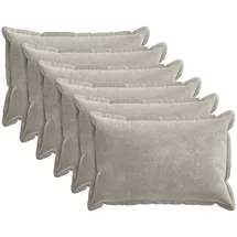 vidaXL Kissenbezug Houten 40 x 60 cm Silber