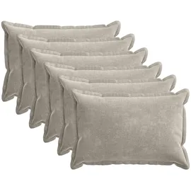 vidaXL Kissenbezug Houten 40 x 60 cm Silber