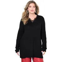 MIAMODA Pullover Schwarz 5XL