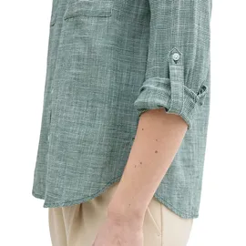Tom Tailor With Slub Structure 1035247 Bluse Explorer Green 40