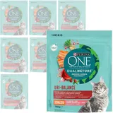 Purina One Dual Nature Uri Balance Trockenfutter Sterilisiert Katze Lachs 8x750g