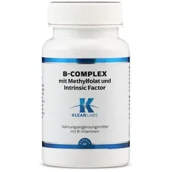 B-Complex mit Methylfolat + Intrinsic F Klean Labs 60 ST