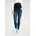 NEUN MONATE Umstandsjeans Umstandsjeans mit hoher Leibhöhe ohne Gürtelschlaufen Waschung blau 46