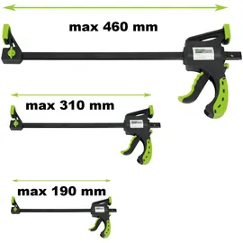 Trutzholm 6x Einhandzwinge 3 Größen Schnellspannzwinge 35x105 mm 60x150 mm 60x300 mm