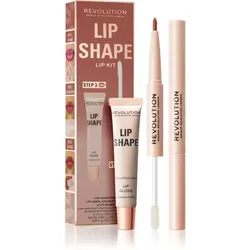 Makeup Revolution Lip Shape Kit Lippenset Farbton Chauffeur Nude 1 St.