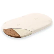 Träumeland Babymatratze Kleine Matratze Naturwölkchen, Träumeland, 3 cm hoch, oval weiß 46 cm x 82 cm x 3 cm
