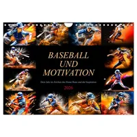 Calvendo Baseball und Motivation (Wandkalender 2026 DIN A4 quer),