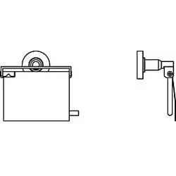 Ideal Standard Papierrollenhalter IOM A9127AA mit Deckel, verchromt