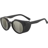Alpina Glace - Verspiegelte und Bruchsichere Sonnenbrille Mit 100% UV-Schutz Für Erwachsene, black matt, One Size