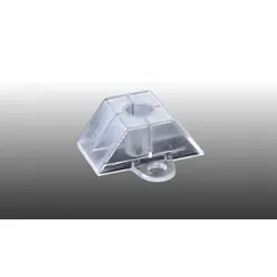 Abstandhalter K-Profil für Wellplatten - 100 transparente Kunststoffhalter für Spundwände K 70/18 und K 76/18 – ideale Plattenhalter für Trapezprofile