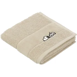 VOSSEN Sleepy Snoopy Handtuchset 30 x 50 cm beige 2 St.