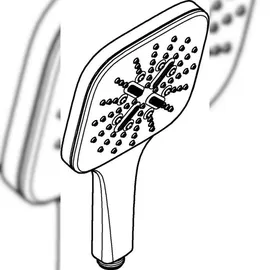 Grohe Rainshower SmartActive 130 Cube Handbrause 3 Strahlarten,