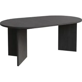 Selsey Ovo – Ausziehbarer Esstisch, rund, 110–190 x 110 cm, Holzoptik Esche Portland