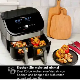 Instant Vortex Plus Dual Airfryer 7,6L Edelstahl