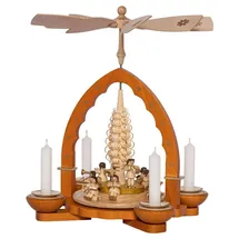Richard Glässer GmbH Seiffen Richard Glaesser Pyramide Engelkonzert Natur für Teelicht und Kerzen aus Seiffen im Erzgebirge, 16069