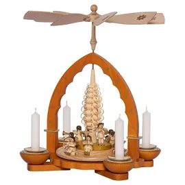 Richard Glässer GmbH Seiffen Richard Glaesser Pyramide Engelkonzert Natur für Teelicht und Kerzen aus Seiffen im Erzgebirge, 16069