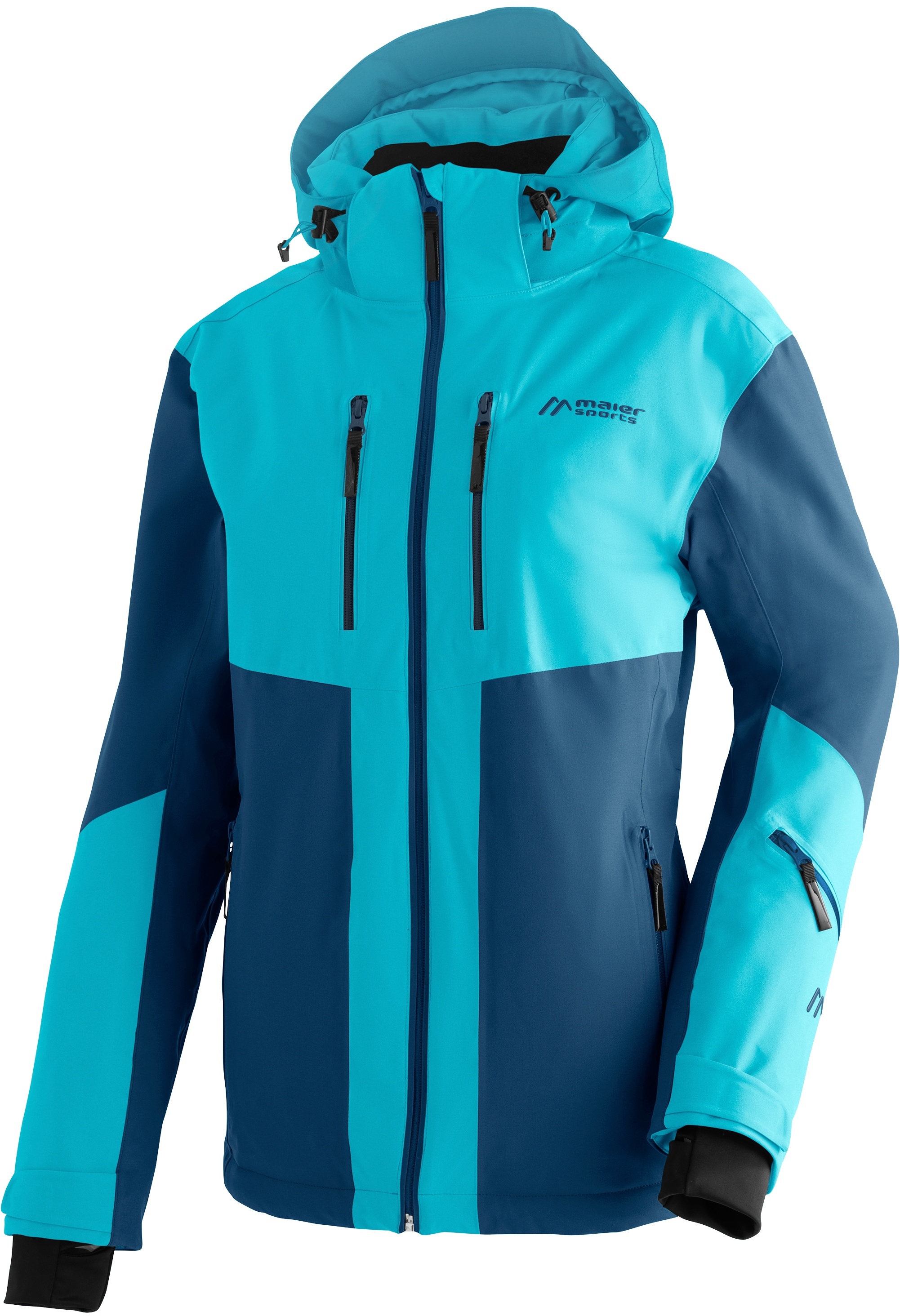 Skijacke MAIER SPORTS "Pinilla" Gr. 38, blau (himmelblau) Damen Jacken Sportjacken