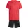 adidas Train Essentials 3-Streifen Set Kinder Jogginganzug, rot - 152