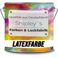 Shipley's Farben & Lackfabrik Latexfarbe Dispersionsfarbe strapazierfähige abwaschbare Wandfarbe in vielen exklusiven Farbtönen (5 l, Beige)