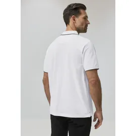 STREET ONE Basic Piqué Poloshirt mit Kontrastdetail - weiß