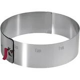 LARES Tortenring mit Klemmhebel 7cm Edelstahl (193885)