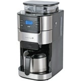 Tarrington House Kaffeemaschine mit Mahlwerk CMG0917, 21.3 x 31.4 x 43 cm, 1 L, 1000 W, silber