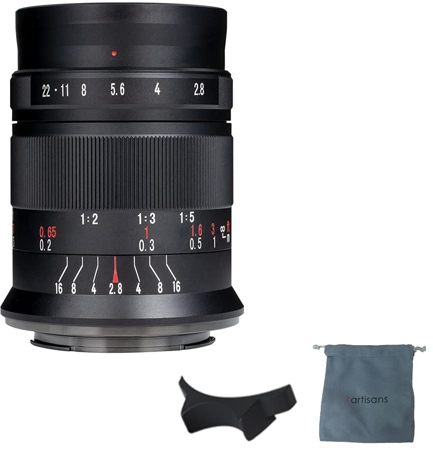 7artisans 60 mm F2.8 Mark II Makro Manueller Fokus Kameralinse APS-C spiegellose Kameralinse weit passend für Canon RF Mount EOS-R EOS-R3 EOS-RP EOS-R5 EOS-R6