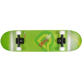 Playlife Skateboard Illusion Green bunt|schwarz