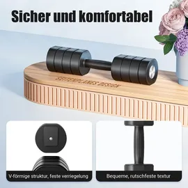 Merach Verstellbare 4-in-1 Kurzhanteln 2er Set 1-4 kg schwarz