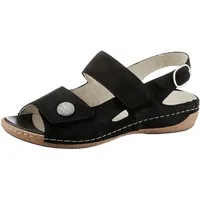 WALDLÄUFER Riemchensandale »HELIETT«, Sommerschuh, Sandalette, Keilabsatz, mit Wechselfußbett, H-Weite