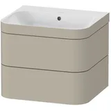 Duravit Möbelwaschtisch-Unterschrank Happy D.2 Plus 57,5x49cm, o. HL, Tau s-matt, 2 Schubk.