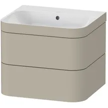 Duravit Möbelwaschtisch-Unterschrank Happy D.2 Plus 57,5x49cm, o. HL, Tau s-matt, 2 Schubk.