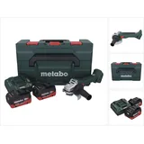 Metabo W 18 L BL 9-125 inkl. 2 x 8,0 Ah + Ladegerät + metaBOX