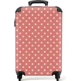 NoBoringSuitcases.com NoBoringSuitcases.com® Handgepäck Hartschalenkoffer mit TSA Schloss, Trolley, Reisekoffer, Carry on, Rollkoffer, Klein oder Mittelgroß Rot