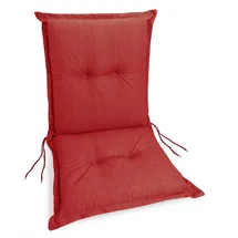 sunnypillow Gartenstuhlauflage 100 x 50 x 9 cm rot 1 St.
