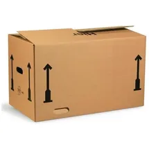 TRANSPAK AG Umzugskarton Wellpappe L650xB350xH370mm zweiwellig braun