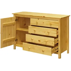 Möbilia Kommode 120 x 80 x 40 cm Beige