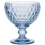 Villeroy & Boch Boston coloured Sektschale/Dessertschale blue, extravagantes, formschönes Glas für Sekt und Champagner, Kristallglas, blau,