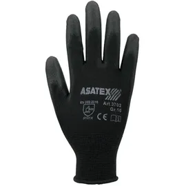 ASATEX Handschuhe Gr.10 schwarz EN 388 PSA II Nyl.m.PU ASATEX