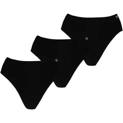 Apollo Hipster, (3er Pack), Seamless Bambus Taillen / Huft Slip, weich und bequem! Apollo schwarz L