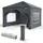 VOUNOT Faltpavillon 3 x 3 m inkl. 4 Seitenteile Grau