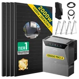 ALLDREI Balkonkraftwerk Bifazial 2000 W inkl. 4 x 500 W Anker Solix Solarbank 5 kWh