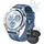 Huawei Watch GT 5 46 mm Silber Gewebe-Armband Blau