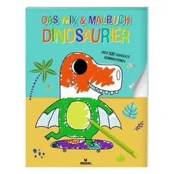 Moses Das Mix & Malbuch Dinosaurier