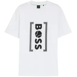 BOSS für Herren. 50543905 Ikonen-T-Shirt weiß (M), Lässig, Baumwolle, Kurzarm