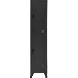 vidaXL Schließfachschrank Stahl 38x45x180 cm Anthrazit