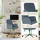 HJH Office SOLAO CORD Stoff Blau