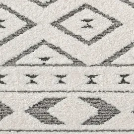 Carpet City "LOUNGE 9999", Grau, B:120cm H:15mm L:170cm, Obermaterial: 100, Polyester, Teppiche, Teppich, Kurzflor-Teppich Modern, Hoch-Tief-Struktur, Wohnzimmer, Schlafzimmer