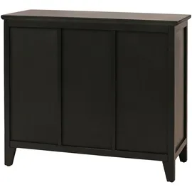 Mendler Apothekerkommode 80 x 91 x 40 cm Schwarz
