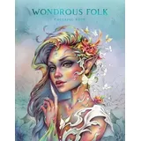Blue Angel Gallery Wondrous Folk Coloring Book